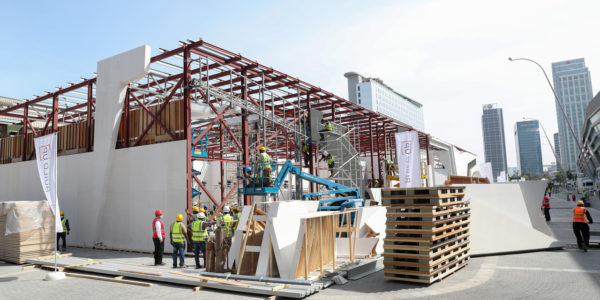 Build-up Begins for Internal and External Exhibition Stands for IDEX and NAVDEX 2021